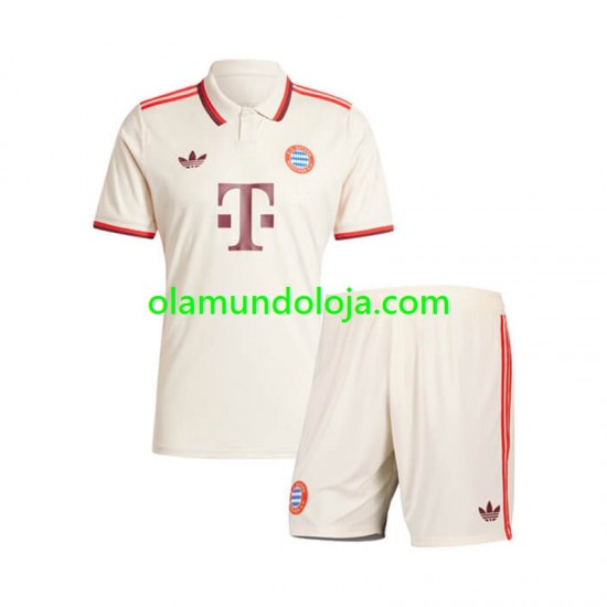 Camisola Bayern de Munique Criança Equipamento Terceiro 2024-2025 Manga Curta